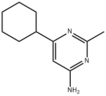 4-amino-6-cyclohexyl-2-methylpyrimidine 구조식 이미지