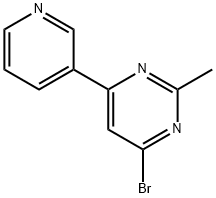 4-bromo-2-methyl-6-(pyridin-3-yl)pyrimidine Structure