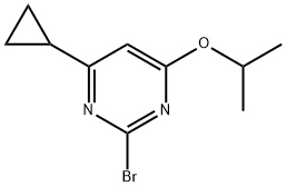 2-Bromo-4-(iso-propoxy)-6-cyclopropylpyrimidine Structure