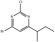 2-Chloro-4-bromo-6-(sec-butyl)pyrimidine Structure