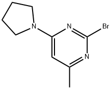 2-Bromo-4-(pyrrolidin-1-yl)-6-methylpyrimidine 구조식 이미지