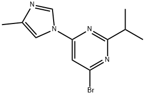 4-Bromo-2-(iso-propyl)-6-(1H-4-methylimidazol-1-yl)-pyrimidine Structure