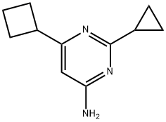 4-amino-2-cyclopropyl-6-cyclobutylpyrimidine 구조식 이미지