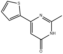 4-hydroxy-2-methyl-6-(2-thienyl)pyrimidine 구조식 이미지