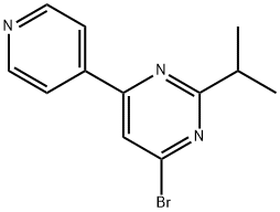 4-bromo-2-(iso-propyl)-6-(pyridin-4-yl)-pyrimidine 구조식 이미지