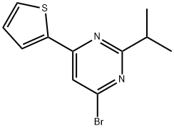 4-Bromo-2-(iso-propyl)-6-(2-thienyl)pyrimidine Structure