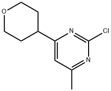 2-Chloro-4-(tetrahydropyran-4-yl)-6-methylpyrimidine Structure