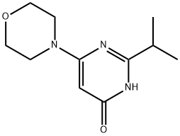 4-Hydroxy-2-(iso-propyl)-6-morpholinopyrimidine Structure