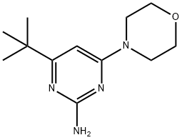 2-amino-4-morpholino-6-(tert-butyl)pyrimidine 구조식 이미지