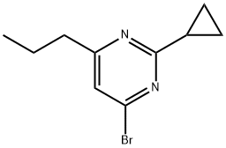 4-bromo-2-cyclopropyl-6-(n-propyl)pyrimidine 구조식 이미지