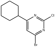 2-Chloro-4-bromo-6-(cyclohexyl)pyrimidine Structure