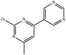 2-Chloro-4-(pyrimidin-5-yl)-6-methylpyrimidine Structure