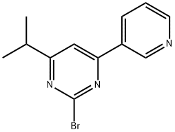 2-Bromo-4-(pyridin-3-yl)-6-(iso-propyl)pyrimidine Structure