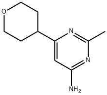 4-amino-6-(4-tetrahydropyranyl)-2-methylpyrimidine Structure