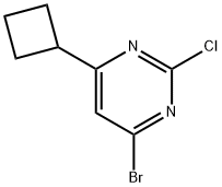 2-Chloro-4-bromo-6-(cyclobutyl)pyrimidine Structure