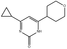 2-hydroxy-4-(4-tetrahydropyranyl)-6-cyclopropylpyrimidine Structure