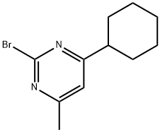 2-Bromo-4-cyclohexyl-6-methylpyrimidine 구조식 이미지
