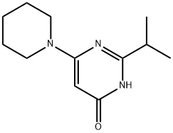 4-Hydroxy-2-(iso-propyl)-6-(piperidin-1-yl)-pyrimidine Structure