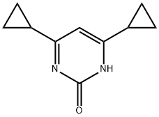 2-hydroxy-4,6-dicyclopropylpyrimidine 구조식 이미지