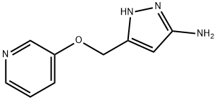 3-((pyridin-3-yloxy)methyl)-1H-pyrazol-5-amine Structure