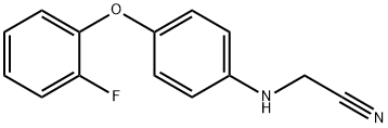 2-((4-(2-fluorophenoxy)phenyl)amino)acetonitrile 구조식 이미지
