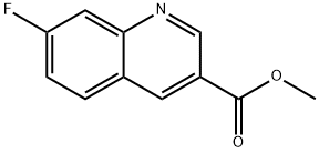 3-Quinolinecarboxylic acid, 7-fluoro-, methyl ester Structure