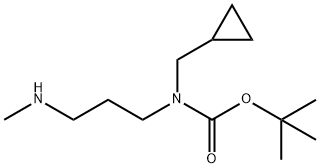 tert-Butyl (cyclopropylmethyl)(3-(methylamino)propyl)carbamate 구조식 이미지