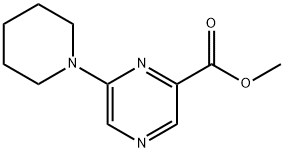 Methyl 6-piperidin-1-yl-pyrazine-2-carboxylate Structure