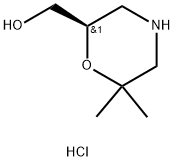 (r)-(6,6-dimethylmorpholin-2-yl)methanol hcl Structure