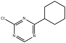 2-Chloro-4-(cyclohexyl)-1,3,5-triazine 구조식 이미지