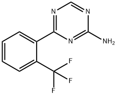 4-(2-Trifluoromethylphenyl)-1,3,5-triazin-2-amine Structure