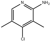 3,5-DIMETHYL-4-CHLOROPYRIDIN-2-AMINE Structure