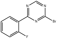 2-Bromo-4-(2-fluorophenyl)-1,3,5-triazine Structure