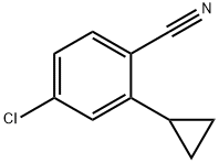 4-CHLORO-2-(CYCLOPROPYL)BENZONITRILE Structure