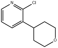 2-Chloro-3-(4-tetrahydropyranyl)pyridine Structure