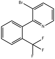 3-Bromo-2-(2-trifluoromethylphenyl)pyridine 구조식 이미지