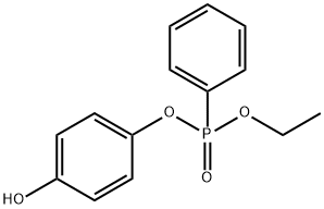 Ethyl 4-hydroxyphenyl phenylphosphonate 구조식 이미지