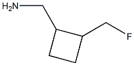 1-[2-(fluoromethyl)cyclobutyl]methanamine Structure