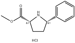 methyl (2R,5S)-5-phenylpyrrolidine-2-carboxylate hydrochloride Structure