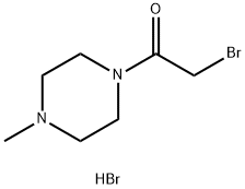 2-bromo-1-(4-methylpiperazin-1-yl)ethan-1-one hydrobromide 구조식 이미지