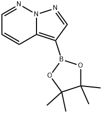 3-(tetramethyl-1,3,2-dioxaborolan-2-yl)pyrazolo[1,5-b]pyridazine 구조식 이미지