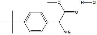 methyl 2-amino-2-(4-tert-butylphenyl)acetate hydrochloride 구조식 이미지