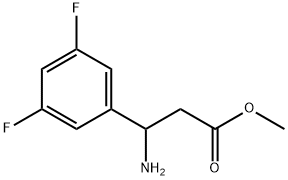 METHYL 3-AMINO-3-(3,5-DIFLUOROPHENYL)PROPANOATE Structure