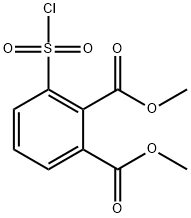 Dimethyl 3-(chlorosulfonyl)phthalate Structure