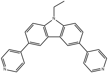 9-ethyl-3,6-di(pyridin-4-yl)-9H-carbazole Structure