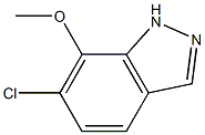 6-chloro-7-methoxy-1H-indazole Structure