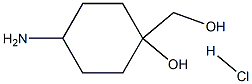 4-amino-1-(hydroxymethyl)cyclohexan-1-ol hydrochloride Structure