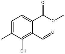 Benzoic acid, 2-formyl-3-hydroxy-4-methyl-, methyl ester Structure