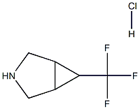 endo-6-(trifluoromethyl)-3-azabicyclo[3.1.0]hexane hydrochloride Structure