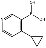 B-(4-cyclopropyl-3-pyridinyl)boronic acid Structure